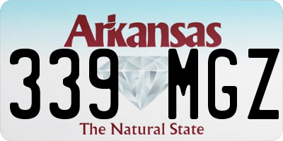 AR license plate 339MGZ