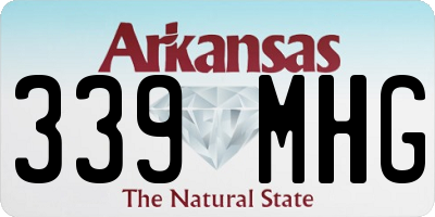 AR license plate 339MHG