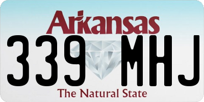 AR license plate 339MHJ