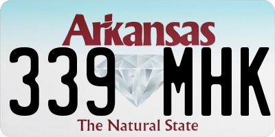 AR license plate 339MHK