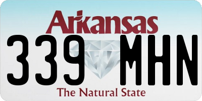 AR license plate 339MHN