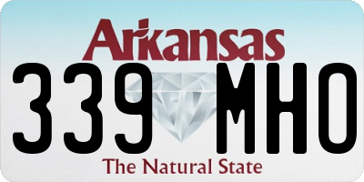 AR license plate 339MHO