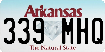 AR license plate 339MHQ