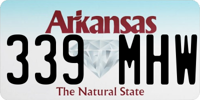 AR license plate 339MHW