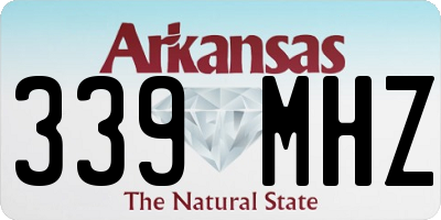 AR license plate 339MHZ