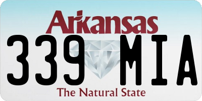 AR license plate 339MIA