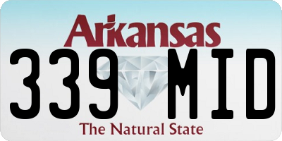 AR license plate 339MID
