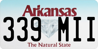 AR license plate 339MII