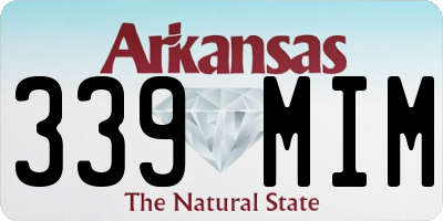 AR license plate 339MIM