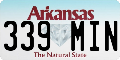 AR license plate 339MIN