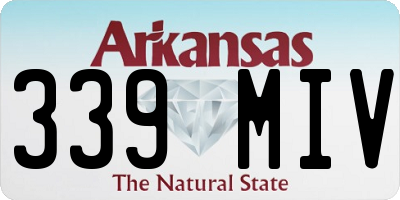AR license plate 339MIV