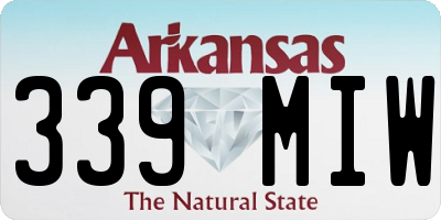 AR license plate 339MIW