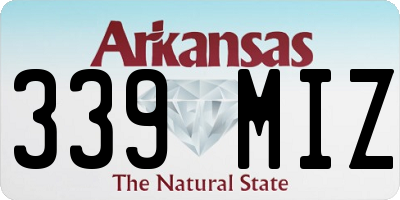 AR license plate 339MIZ