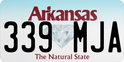 AR license plate 339MJA