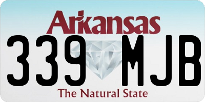 AR license plate 339MJB