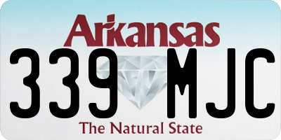 AR license plate 339MJC