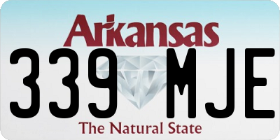 AR license plate 339MJE