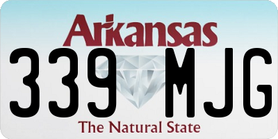 AR license plate 339MJG