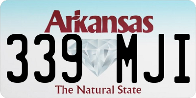 AR license plate 339MJI