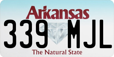 AR license plate 339MJL