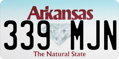 AR license plate 339MJN