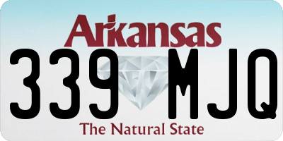 AR license plate 339MJQ