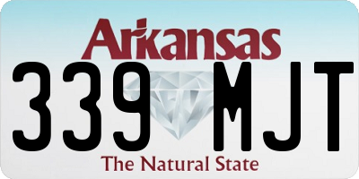 AR license plate 339MJT