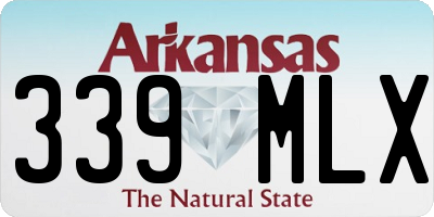 AR license plate 339MLX