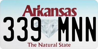 AR license plate 339MNN