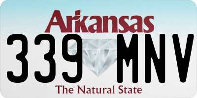 AR license plate 339MNV