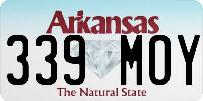 AR license plate 339MOY