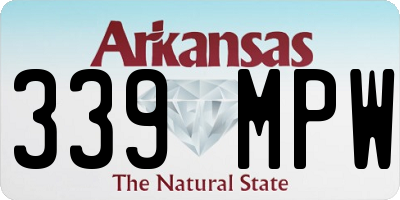 AR license plate 339MPW