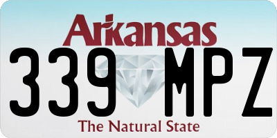 AR license plate 339MPZ
