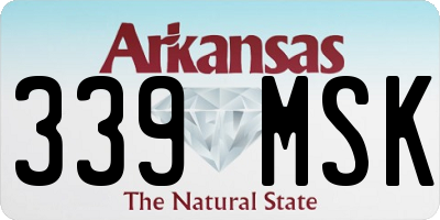 AR license plate 339MSK