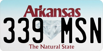 AR license plate 339MSN