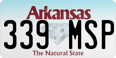 AR license plate 339MSP