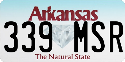 AR license plate 339MSR