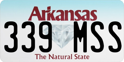 AR license plate 339MSS