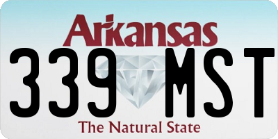 AR license plate 339MST