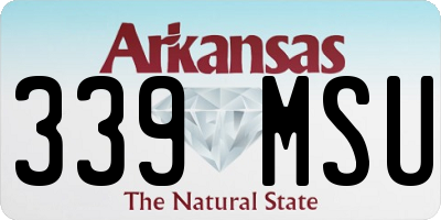 AR license plate 339MSU