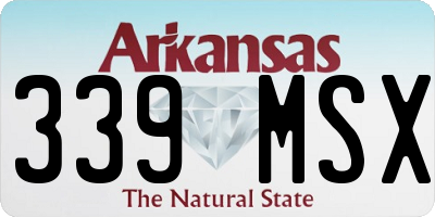 AR license plate 339MSX