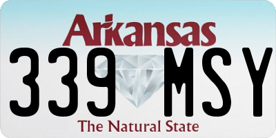 AR license plate 339MSY