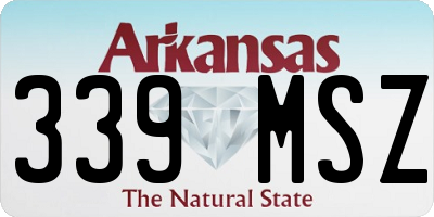 AR license plate 339MSZ