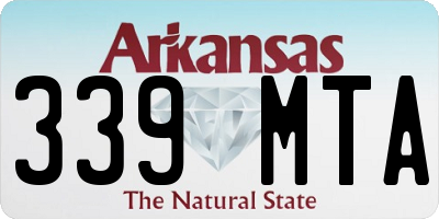 AR license plate 339MTA