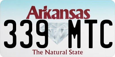 AR license plate 339MTC