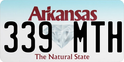AR license plate 339MTH