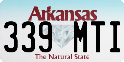 AR license plate 339MTI