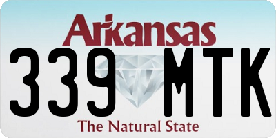 AR license plate 339MTK