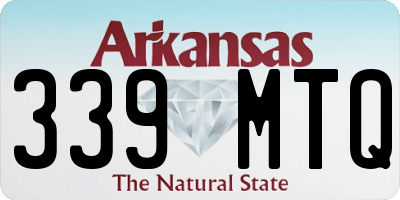 AR license plate 339MTQ