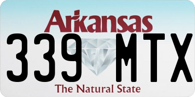 AR license plate 339MTX